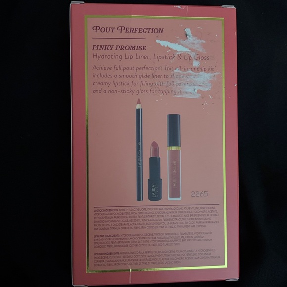 Laura Geller Pout Perfection Lip Kit - Pinky Promise- Liner, gloss, lipstick - Picture 3 of 4